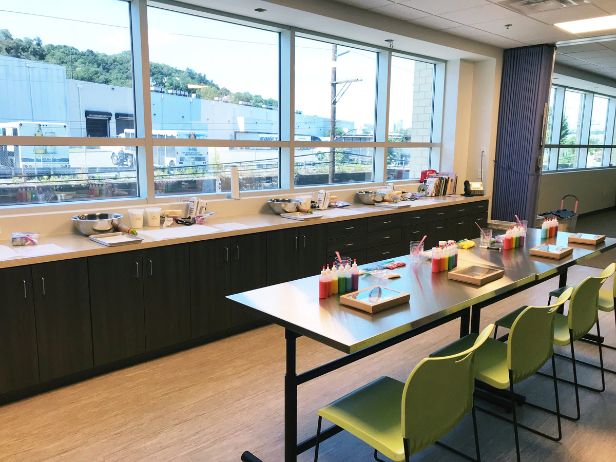 Kitchen space where research sessions were held